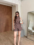 Summer Casual Sleeves Top With Shorts Sets